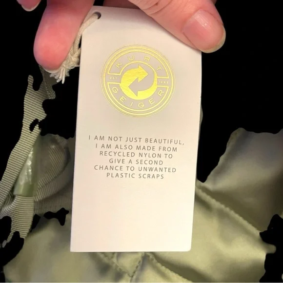 Kurt Geiger Green Quilted Tote NWT - Picture 4 of 7